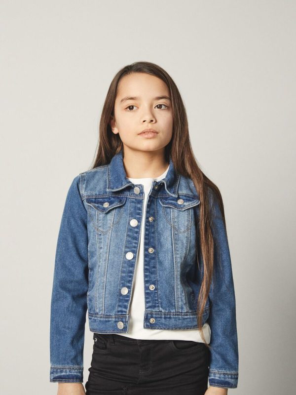 Name It Kid Girl Denim Jacket - Image 2