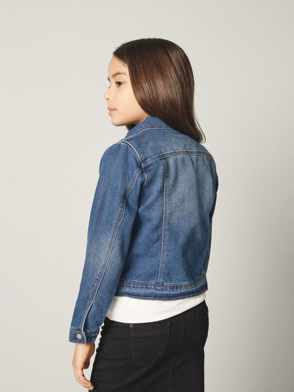 Name It Kid Girl Denim Jacket - Image 3