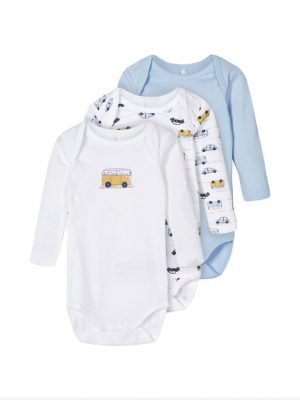 Baby Boy Long Sleeve Vests/Body Suits Cashmere Blue