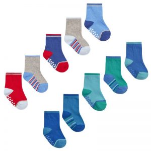 5 pairs of Baby Boys/Toddler Gripper Socks