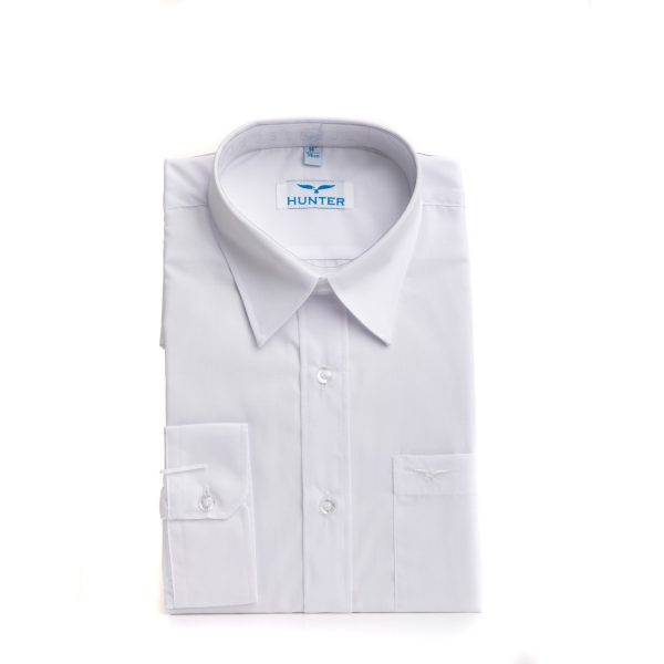 Hunter White School Shirts Short Sleeve Twin Pack