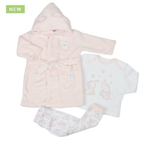 Baby Bath Robe With Matching Pj Set