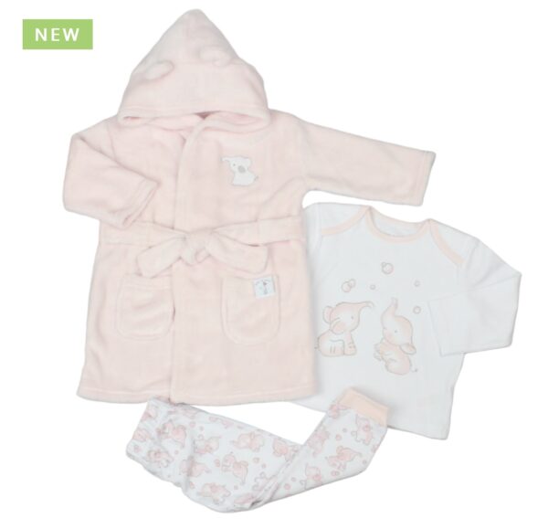 Baby Bath Robe With Matching Pj Set