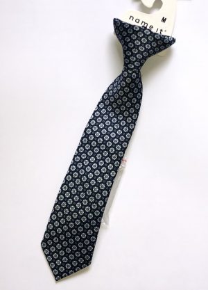 Mini Boys Clip On Patterned Tie