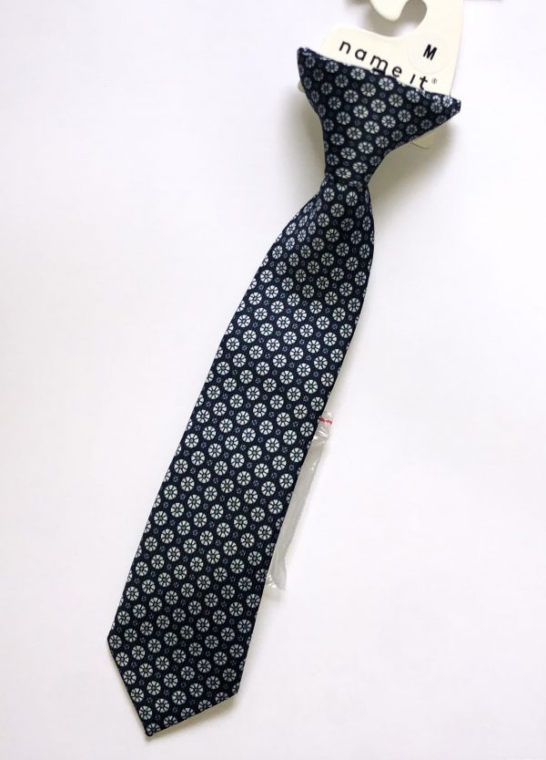 Mini Boys Clip On Patterned Tie