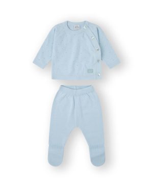 Yatsi Baby Boys 100% Cotton Blue Knitted Gift Set