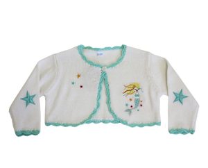 100% Cotton Knit Bolero Cardigan