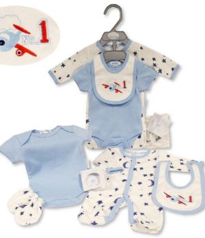Premmie Baby Tiny Baby 4 Piece Set "Aeroplane"