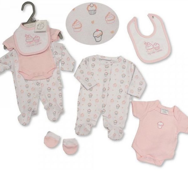 Tiny Baby Premmie Baby Girl 4 Piece Set "My Little Cup Cake"