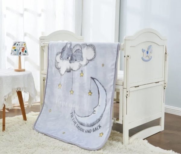 Soft Fleece Baby Blanket Love You To The Moon And Back