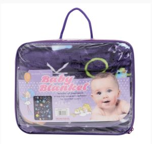Soft Fleece Baby Blanket ABC Space