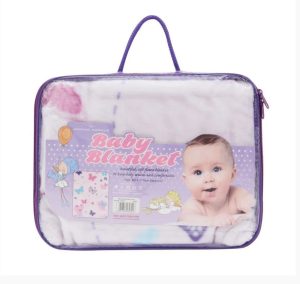 Soft Fleece Baby Blanket Butterfly Pattern