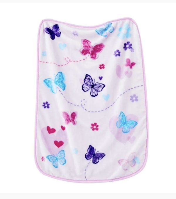 Soft Fleece Baby Blanket Butterfly Pattern - Image 3