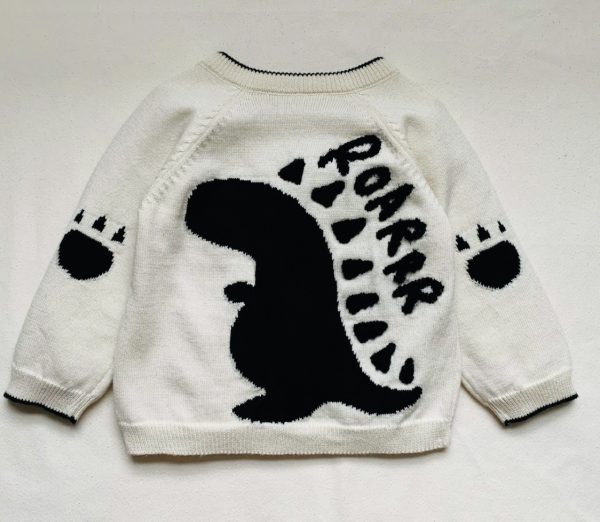 Fable and Bear Organic Cotton Dinosaur Jumper - Image 5