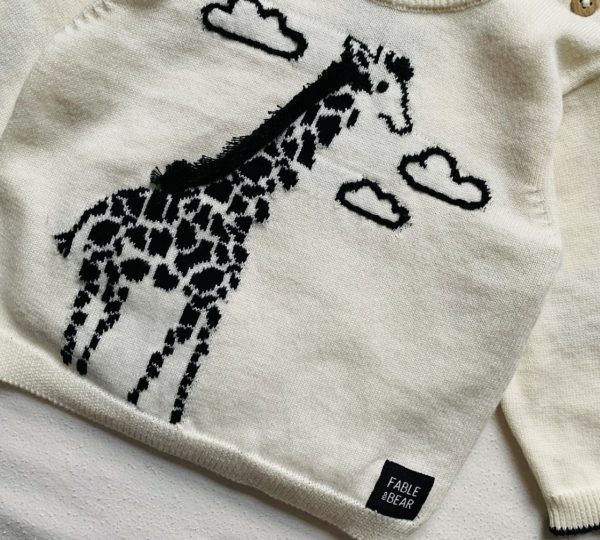Fable and Bear Organic Cotton Giraffe Jumper - Image 2