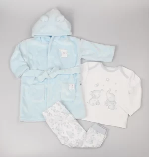 Baby Bath Robe With Matching Pj Set