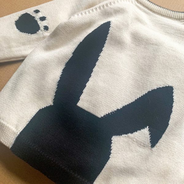 Fable and Bear Organic Cotton Bunny Jumper - Image 4
