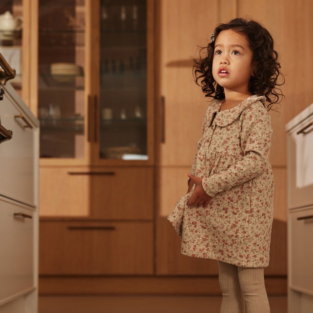 Floral Print Dress With Collar - Image 3