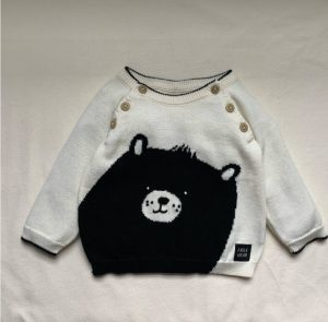 Fable and Bear Organic Cotton Bear Jumper