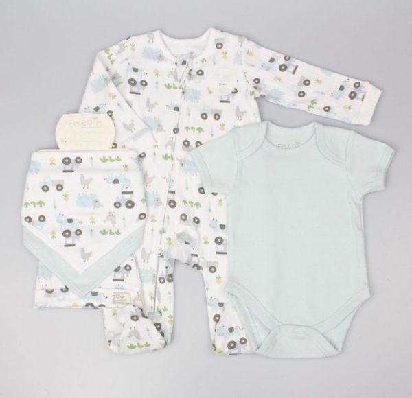 Baby 5 Piece Set with Farmyard Print