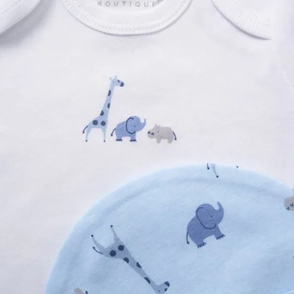 Baby 5 Pieces Gift Set - Blue zoo - Image 3