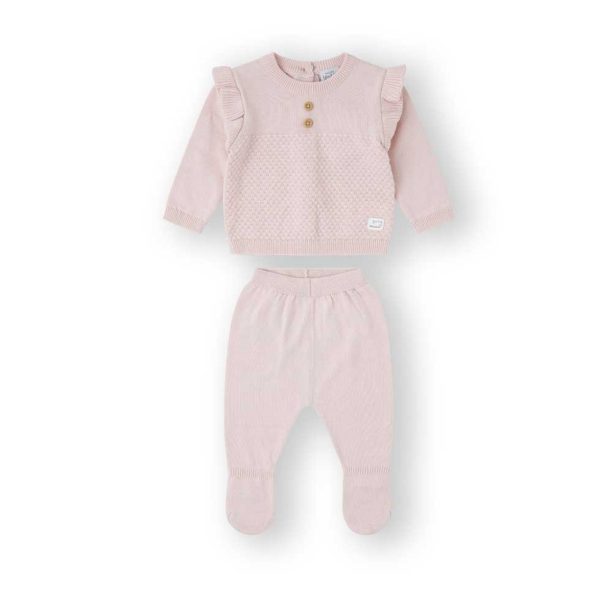 Yatsi Baby Girls 100% Cotton Pink Knitted Gift Set